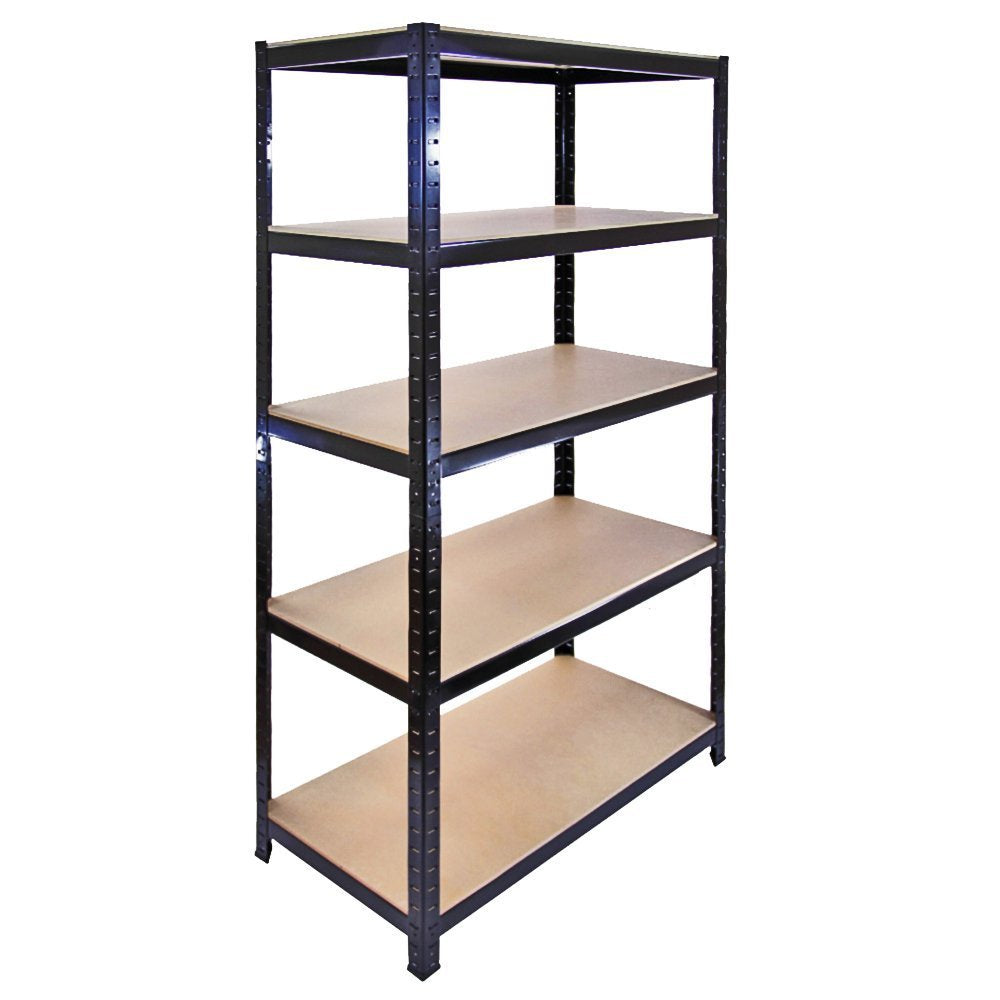 - EAZILIFE 5 Tier Boltless Shelving Storage Kit | Consists of 1 x 5 Tier Corner Shelving Rack 2 x 900mm Straight 5 Tier Shelf Units -