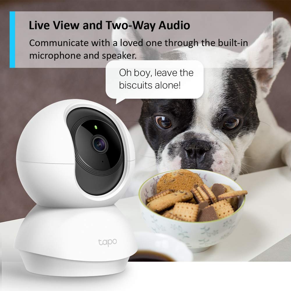 - Tapo Wifi Camera | Indoor Camera for Security | 1080p | Pet Camera | Wireless 360° for Baby Monitor, CCTV | Night Vision | Works with Alexa & Google -
