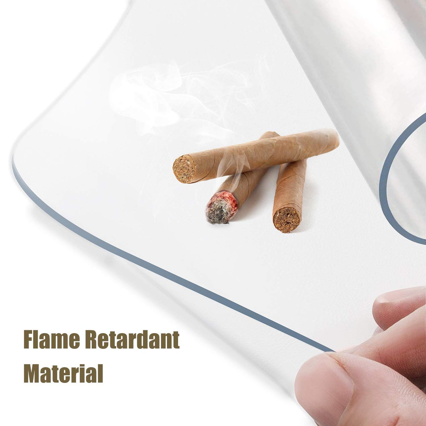 - Kuyal Clear Chair Mat | Hard Floor Use | 90x120cm Transparent Chair Mat -