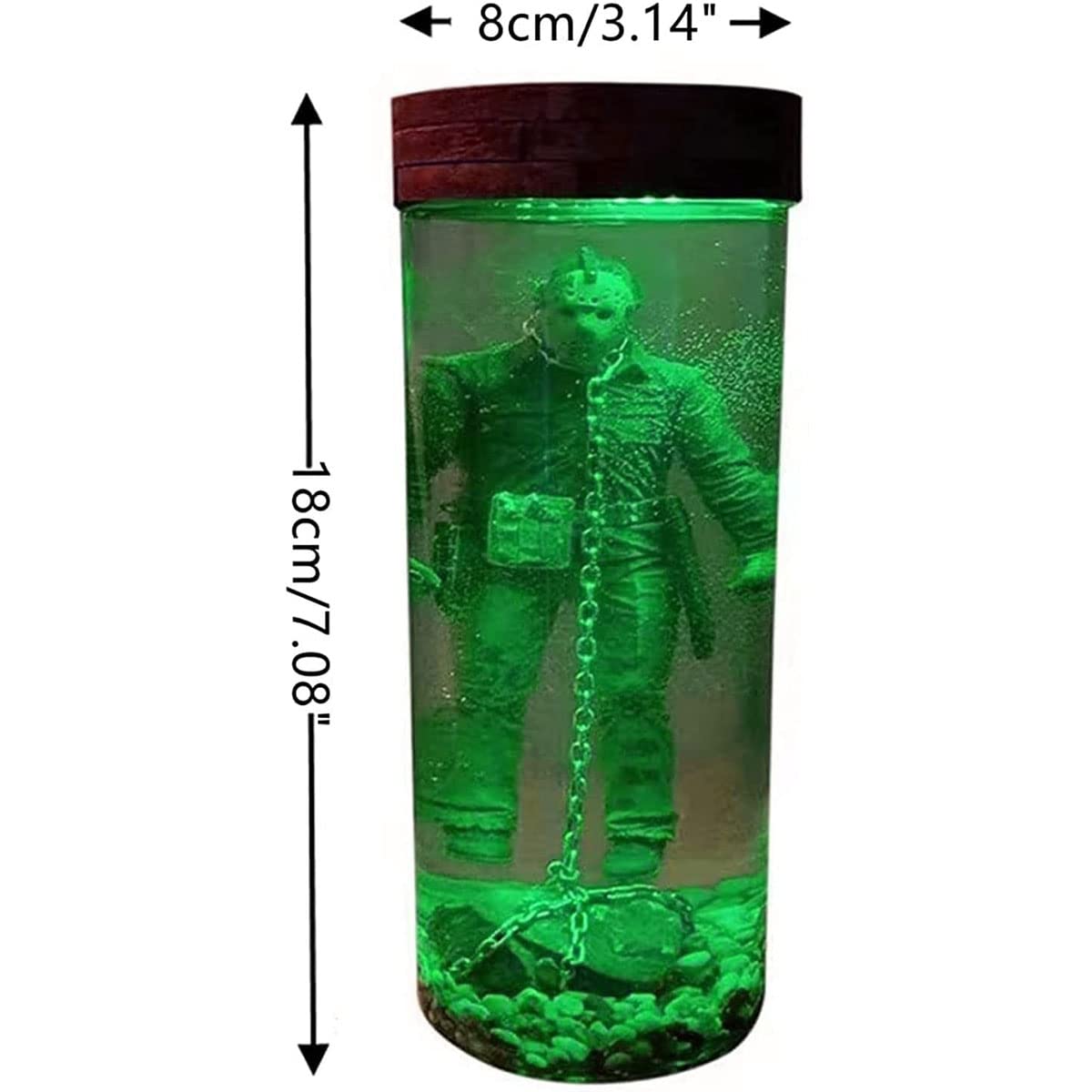 AAOCLO Horror Movie Collector Figure Water Lamp Part 6 Lives Final Display, Unique Decor Light Table Lamp Home Decor,Resin Water Lamp Night Lamp Table Lamp Movie Souvenir