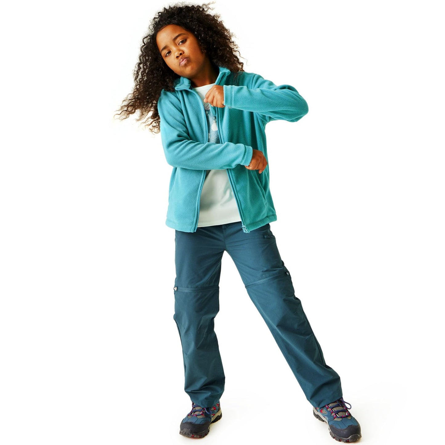 -cRegatta Kids King II Lightweight Fleece Jacket | Tahoe Blue -