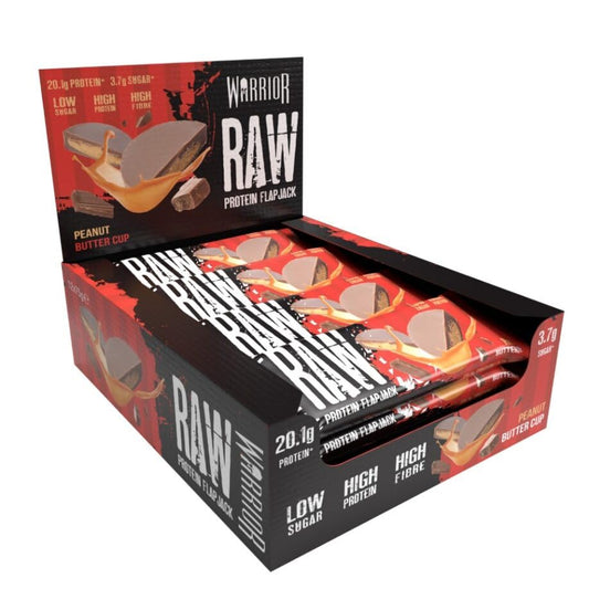 - Warrior Raw Protein Flapjacks – 12 Bars x 75g Each – Packed with 20g of Protein