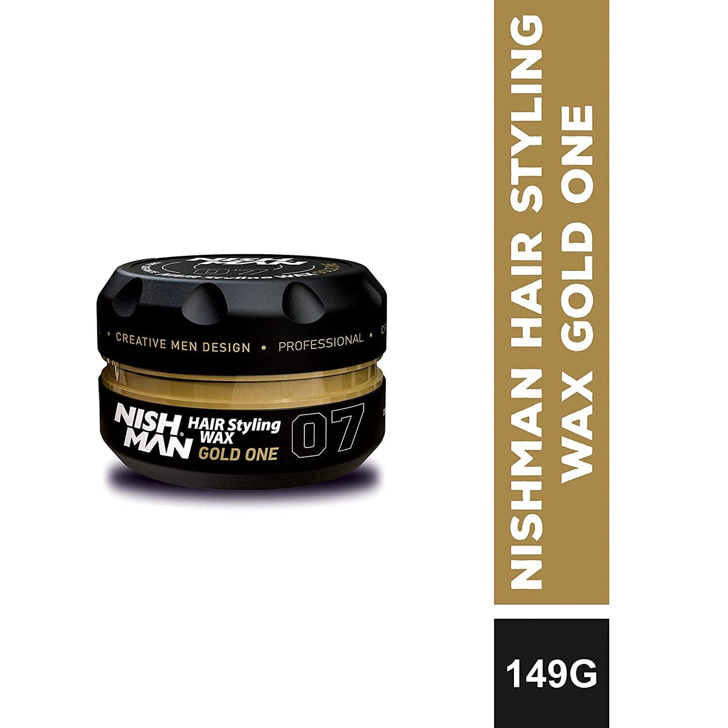 - Nish Man Hair Styling Gel | Hair Wax for Men | 07 Gold One | 150 ml -