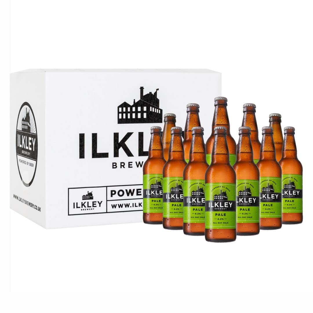 - Ilkley Brewery Pale Ale 4.2% ABV | 12 x 500ml Bottles | Yorkshire Real Ale Craft Beer Case | The Sauvignon Blanc of Beer Refreshingly Crisp & Dry -