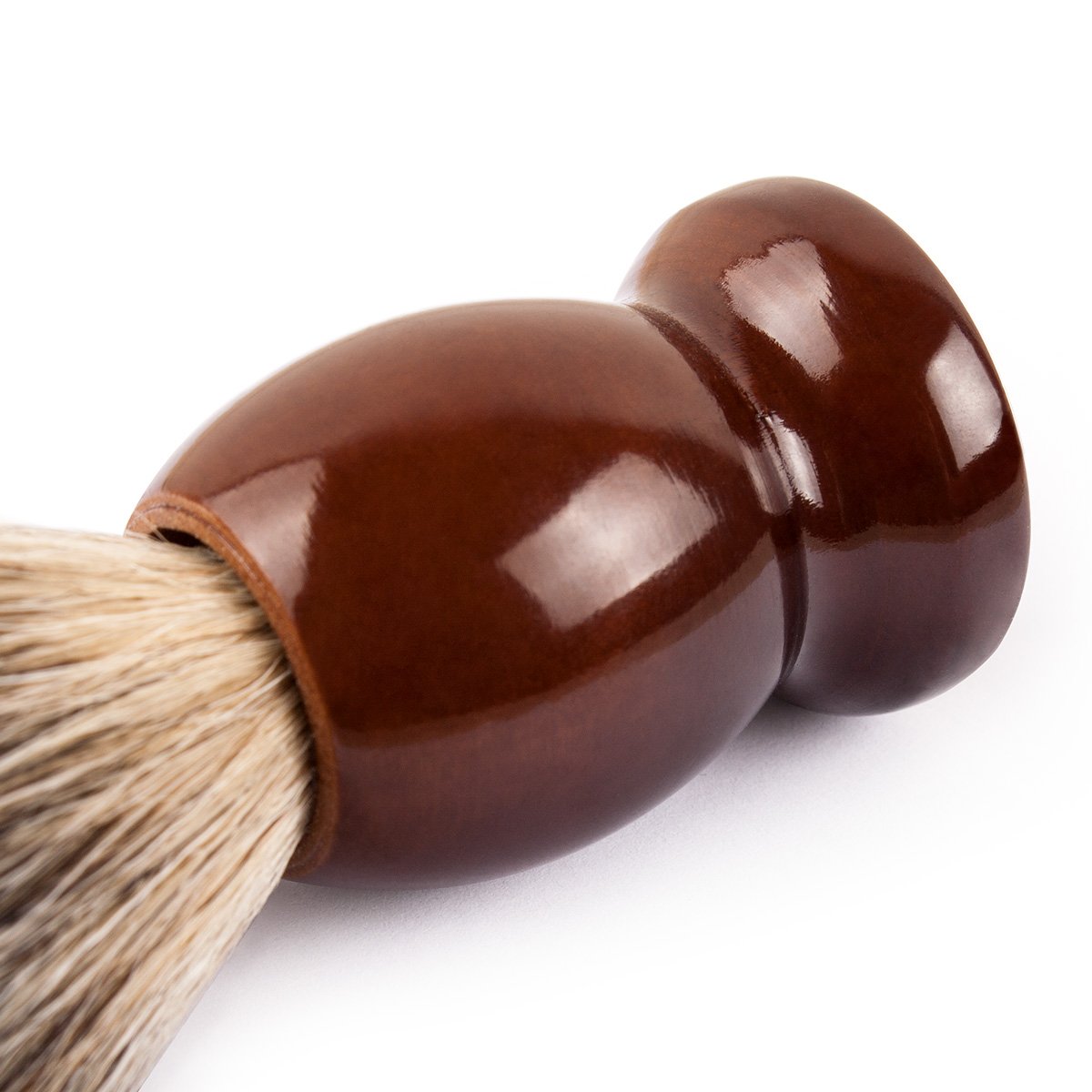- QSHAVE 100% | Best Original Pure Badger Hair Shaving Brush | Handmade | Real Wood Base -