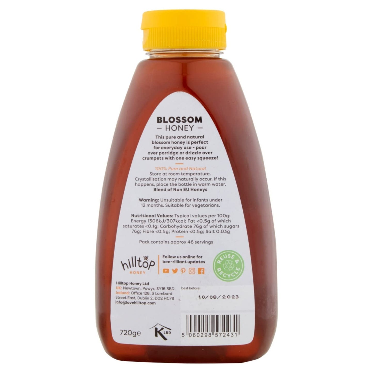 - Hilltop Blossom Honey | 720g | Pure and Natural Honey -