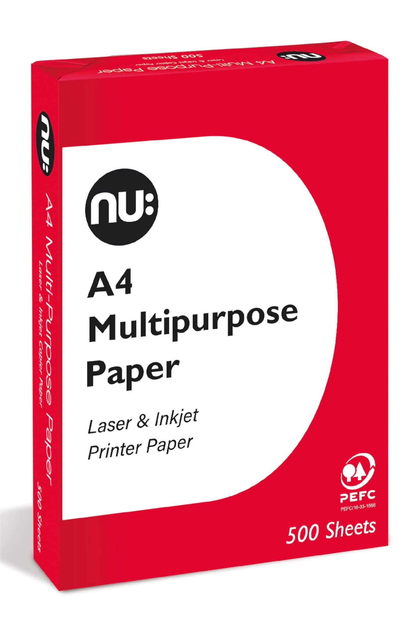 - NU: Multi-Purpose Printer Paper | White | 500 Sheets -