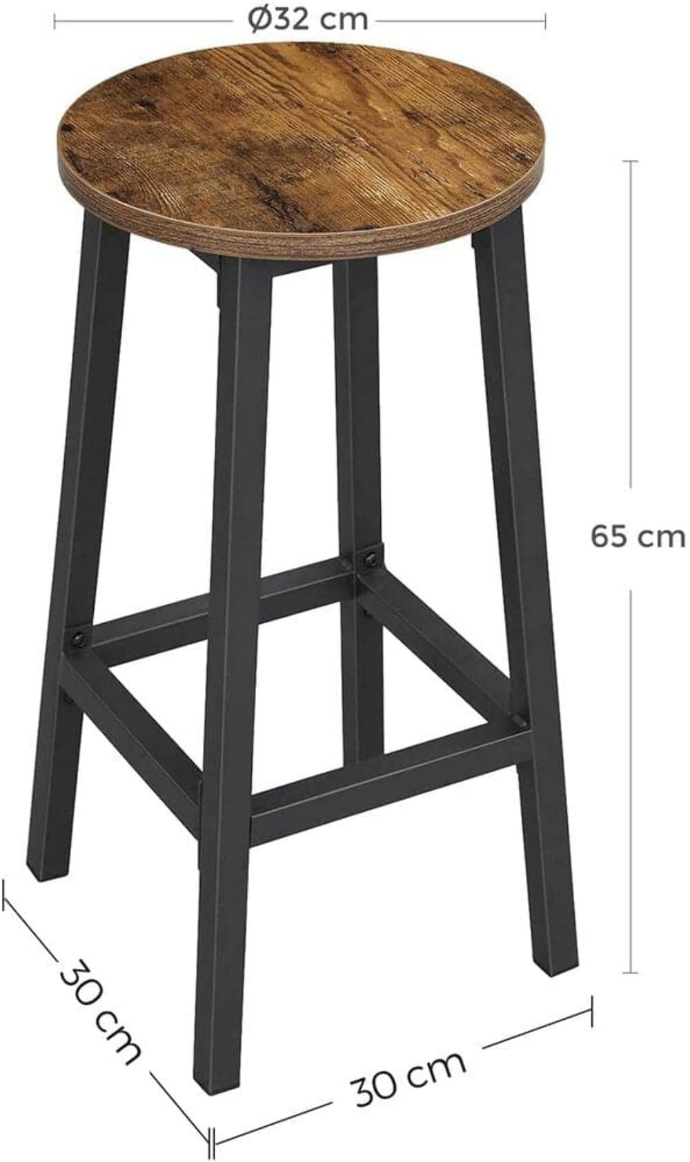 - VASAGLE Bar Stools Set of 2, Bar Chairs -