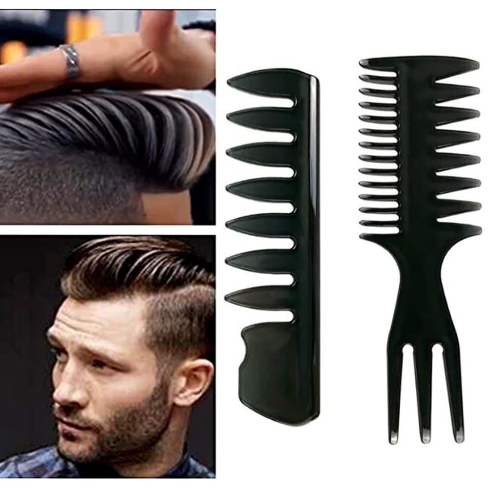 - Lanjue 3 Pieces Men Styling Comb | Black Pompadour Comb For Men -