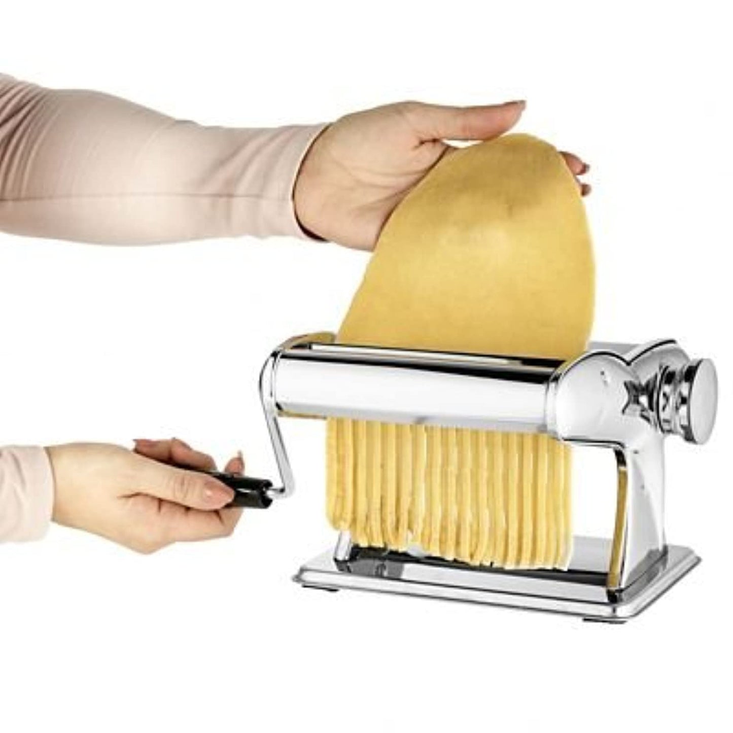 - Lakeland Pasta Machine Chromed Steel  | Makes Lasagna Tagliatelle Spaghetti & Linguine -