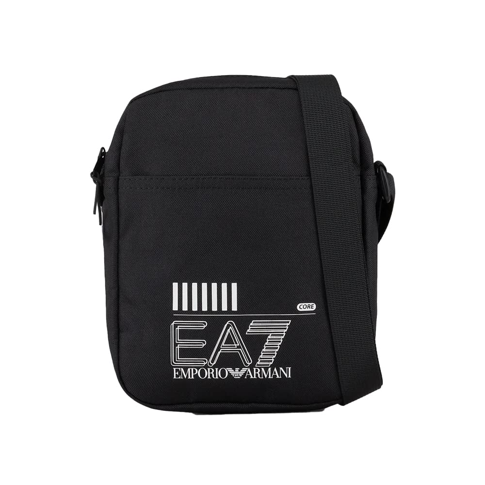 - Emporio Armani EA7 men crossbody bags black | white logo -