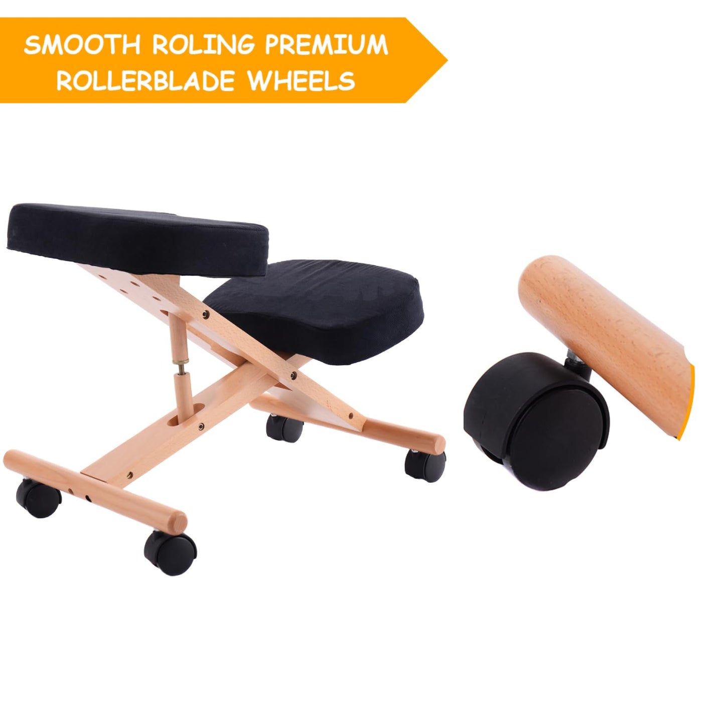 - SFAREST Ergonomic Kneeling Chair | 270lbs Load Knee Support Chair -