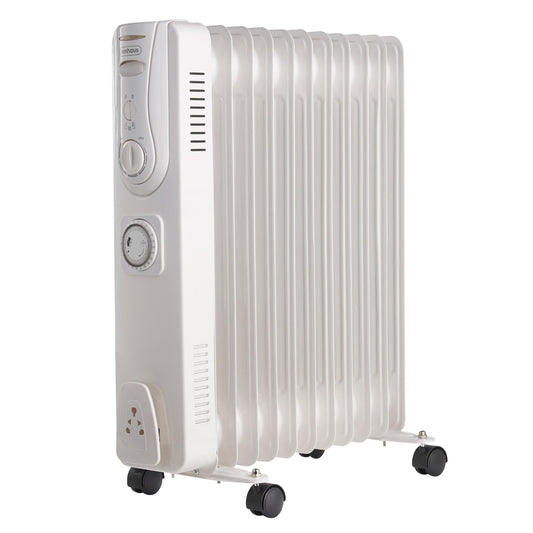 = VonHaus Oil Filled Radiator 11 Fin, Heater Portable Electric Free Standing 2500W for Home, Office, Any Room