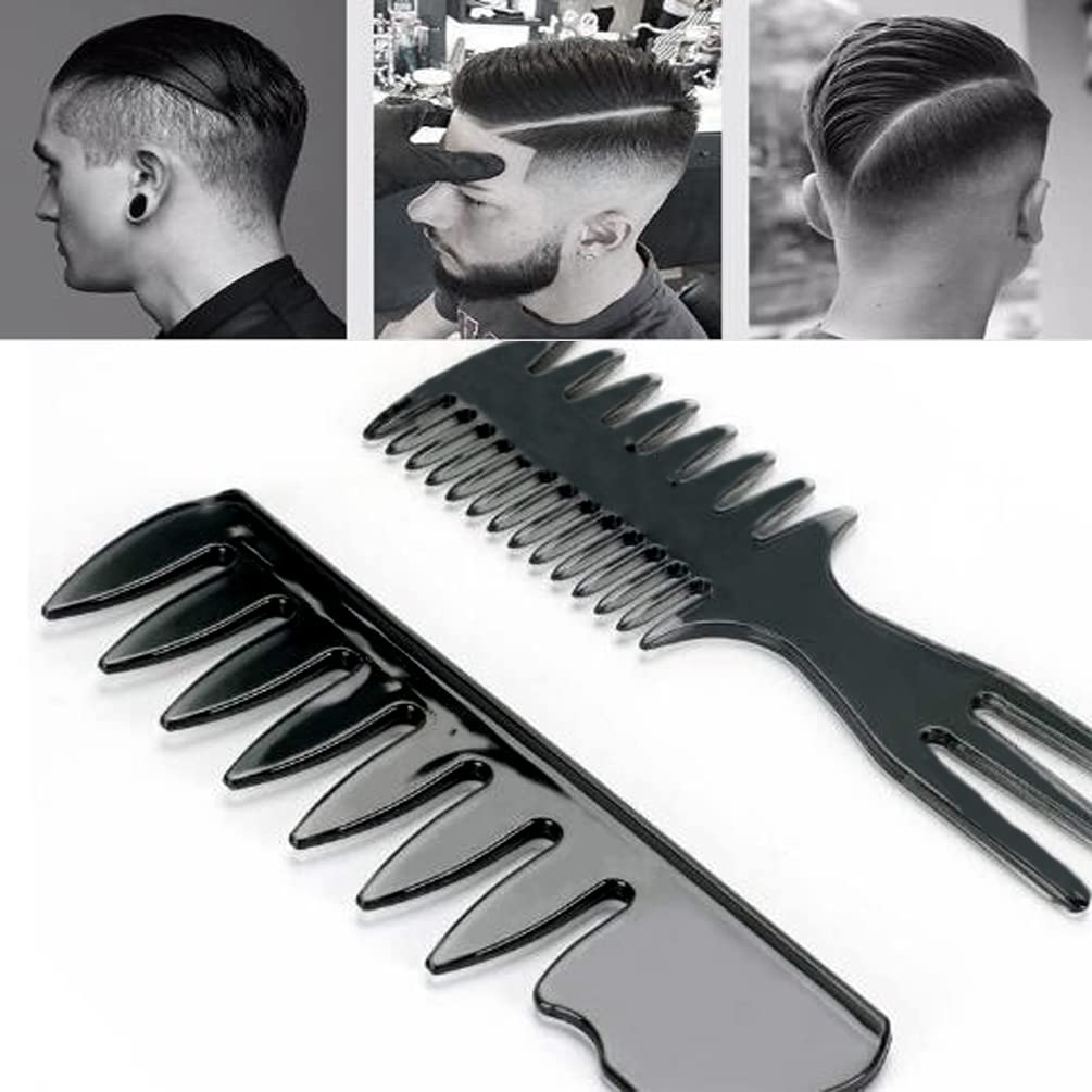 - Lanjue 3 Pieces Men Styling Comb | Black Pompadour Comb For Men -