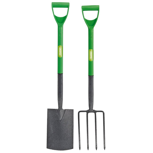 - Draper Garden Tools Set | 2 Piece |  Steel Garden Fork and Spade | Gardening Hand Tools Set -