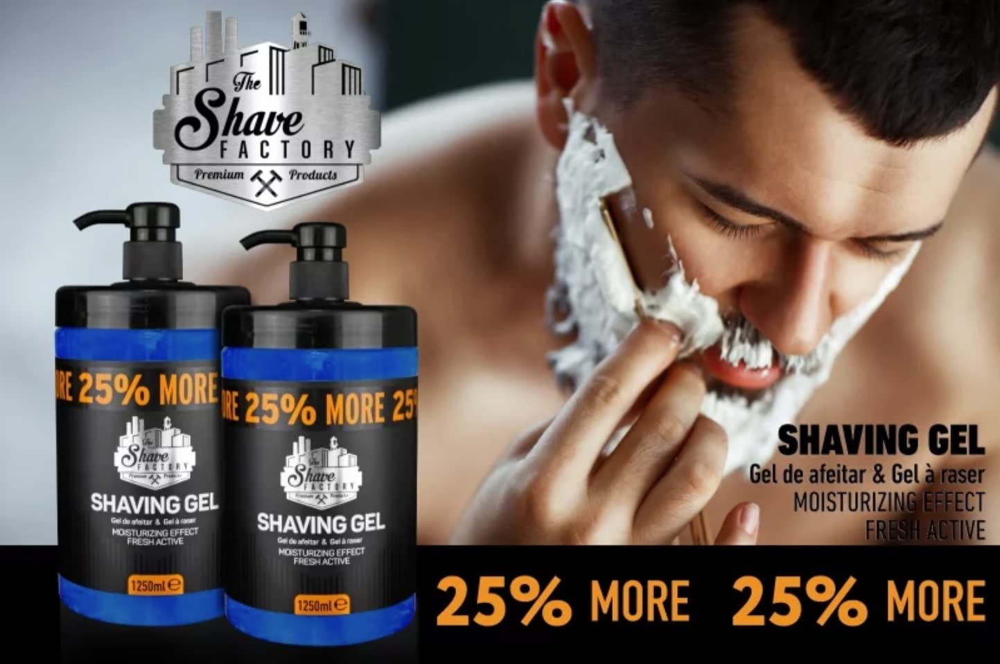 - The Shave Factory Shaving Gel | Moisturizing Effect Fresh Active Product -