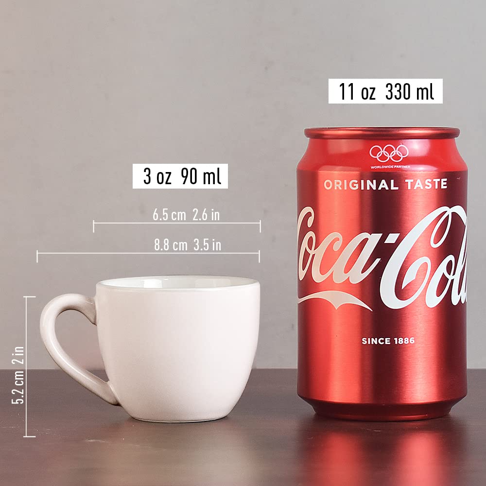 - homEdge Procelain Espresso Cup | 3 Ounces / 90 ml Demitasse for Espresso -