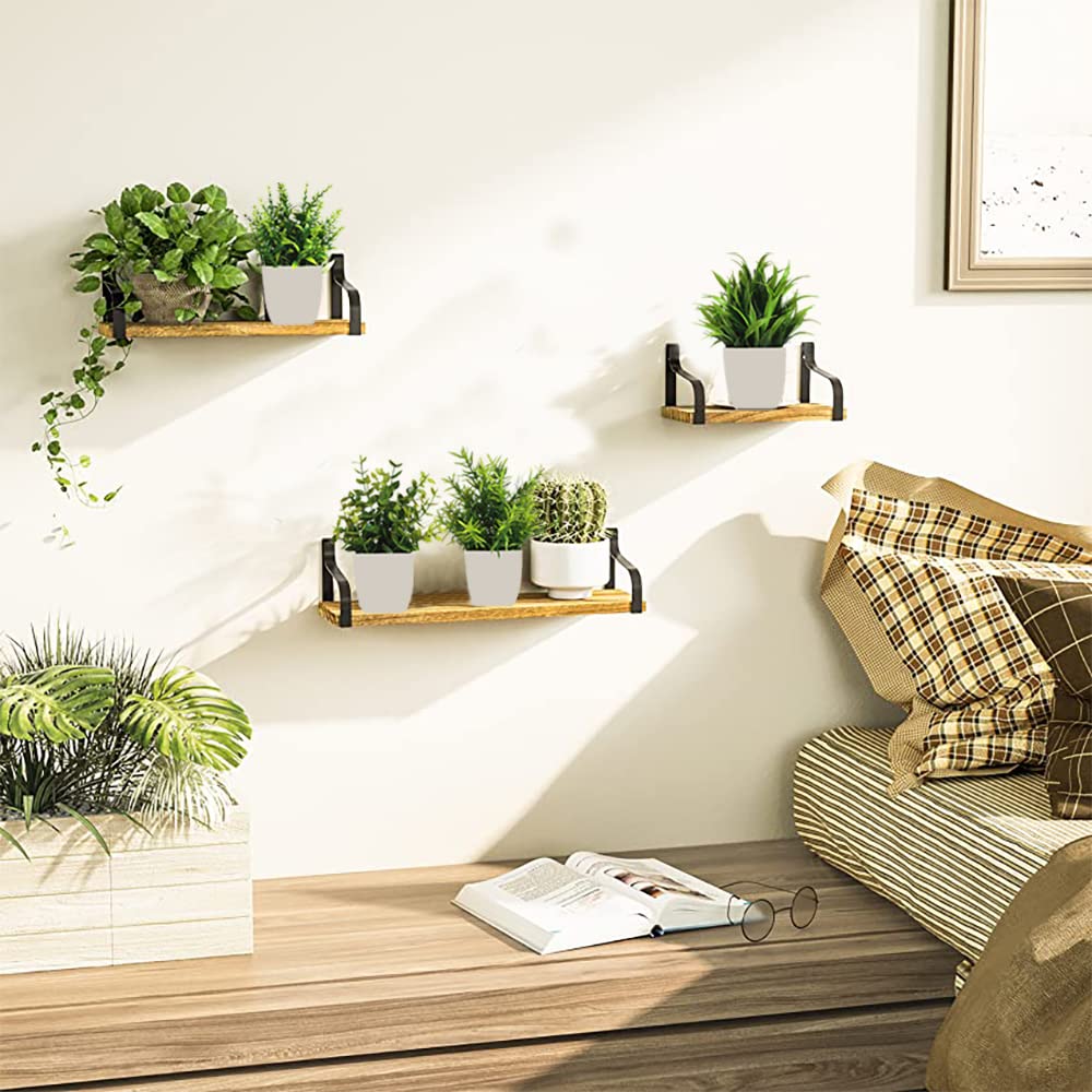 Bafenli 4 Pack Mini Artificial Plants Greenery Potted Plastic Fake Plants for Home Bathroom Office Table Decor