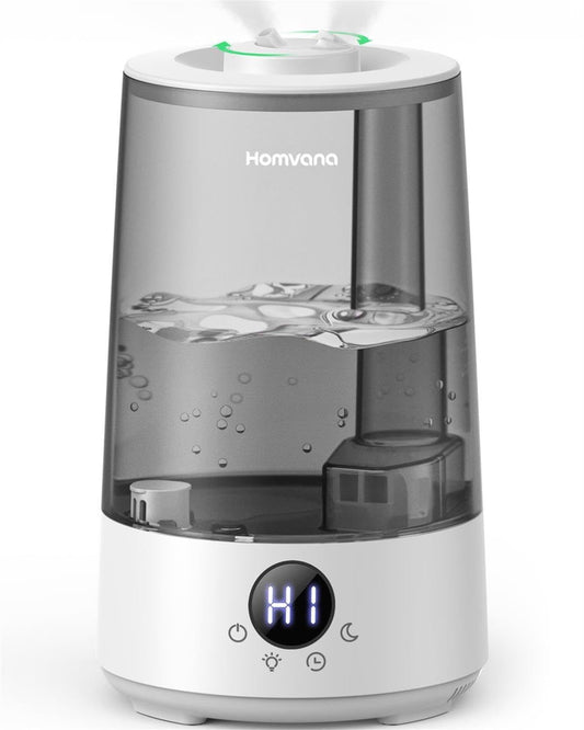 - Homvana Humidifier for Bedroom | 3.6L | Cool Mist for Large Room | 360° Rotatable -