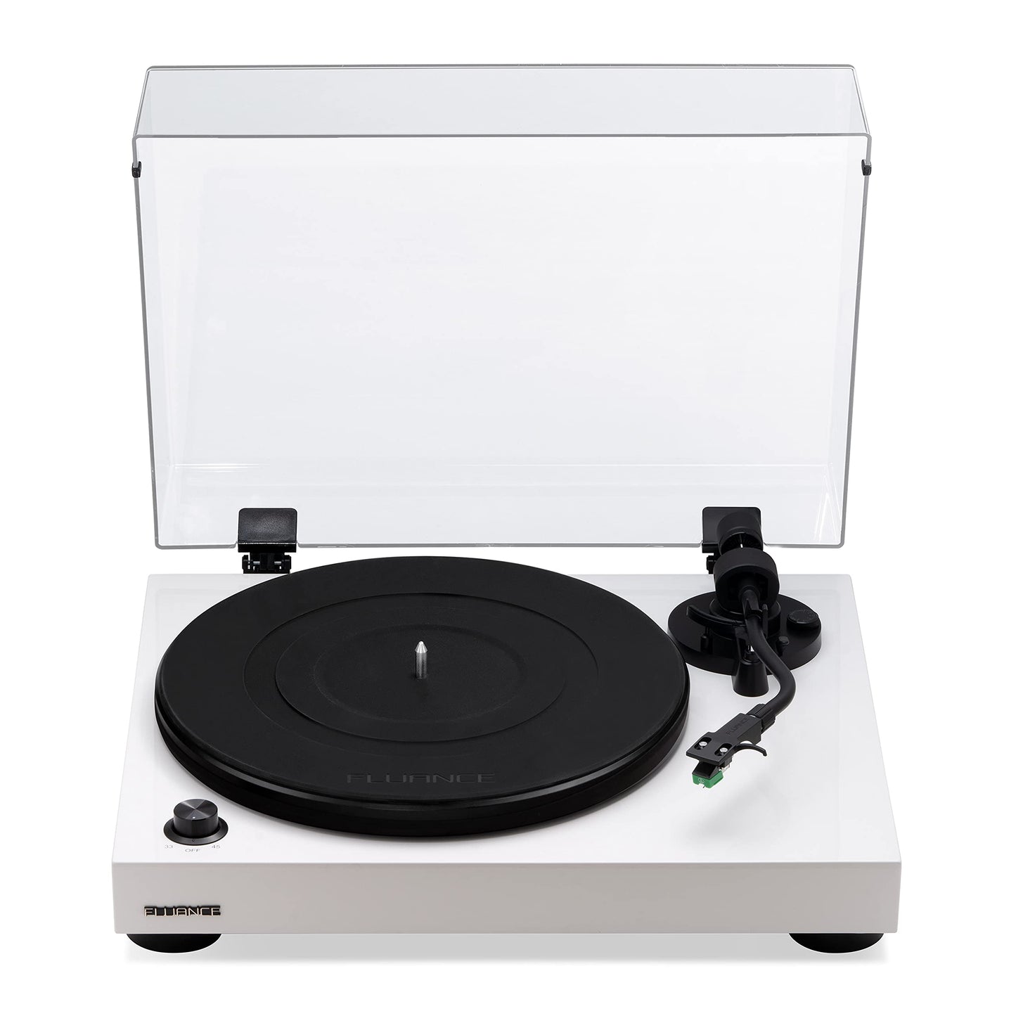 - Fluance RT81 Elite High Fidelity Vinyl Turntable Record Player | Audio Technica AT95E Cartridge | Belt Drive | Built-in Preamp | Adjustable Counterweight | High Mass MDF Wood Plinth | Piano White -