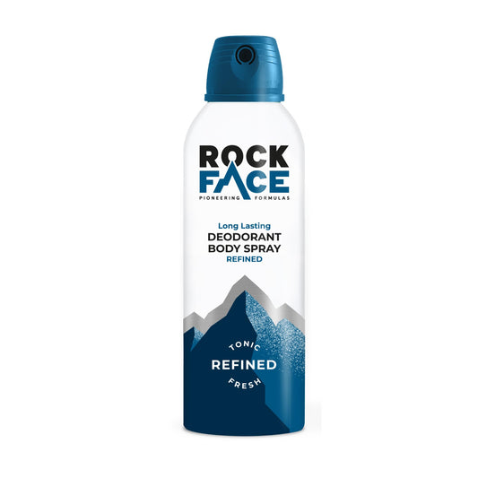 - Rock Face Refined Body Spray Deodorant 200ml | Sandalwood & Cedar Scent | Fast Absorbing | Non Staining -