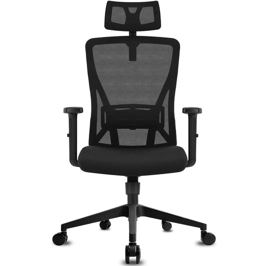 - Durrafy Office Chair Ergonomic | Office Desk Chair with Adjustable Headrest, Armrests, Lumbar Support -
