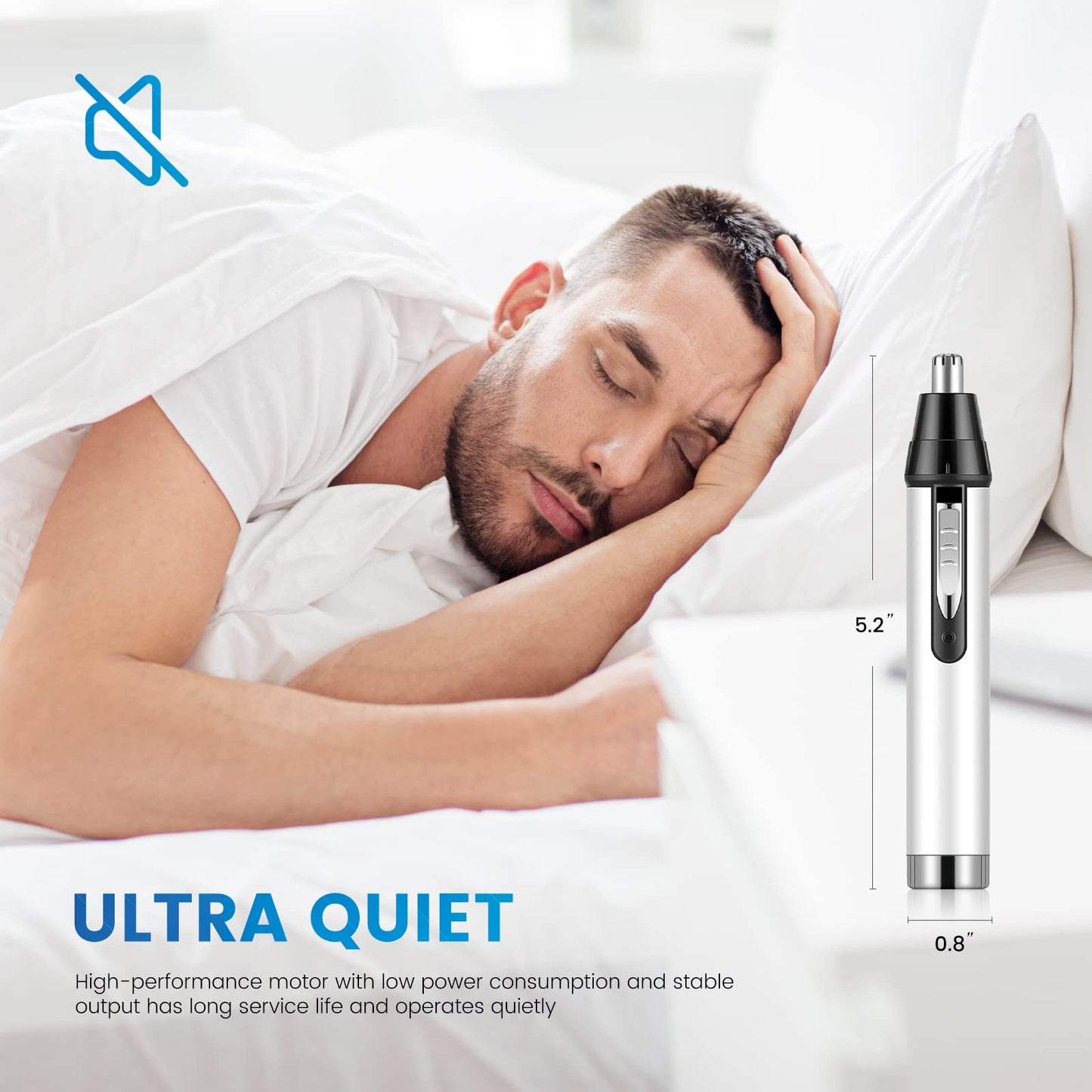 - Ear Nose Hair Trimmer for Men | Professional USB Rechargeable Painless Electric Nose Hair Trimmer -