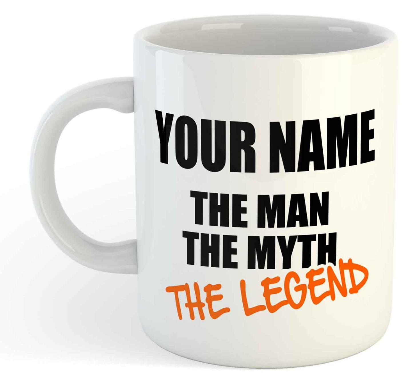 - Grabmybits Personalised ' The Man The Myth The Legend ' Mug - Add Your Name -