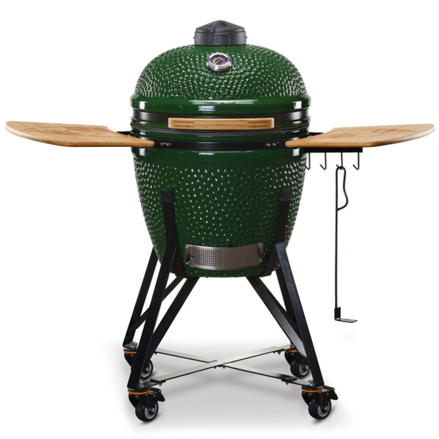 - KAMADO BONO Green Egg BBQ Grill | 21" I Kamado BBQ Charcoal Grill With Dual Zone Grilling System -
