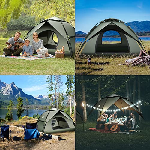 - Mimajor Camping Tent | 2-3 Man Tent | Instant Pop Up Tent -