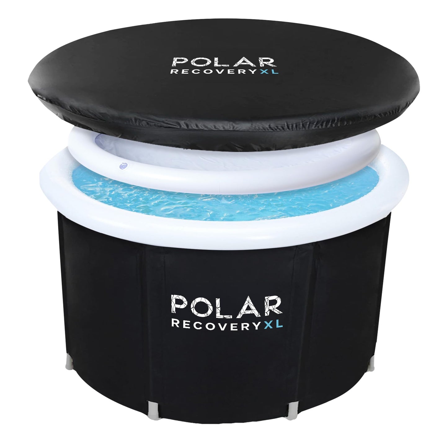 - Polar Recovery Tub | XL/Extra Large Portable Ice Bath for Cold Water Therapy | Cold Plunge for Ice Baths (Black) -