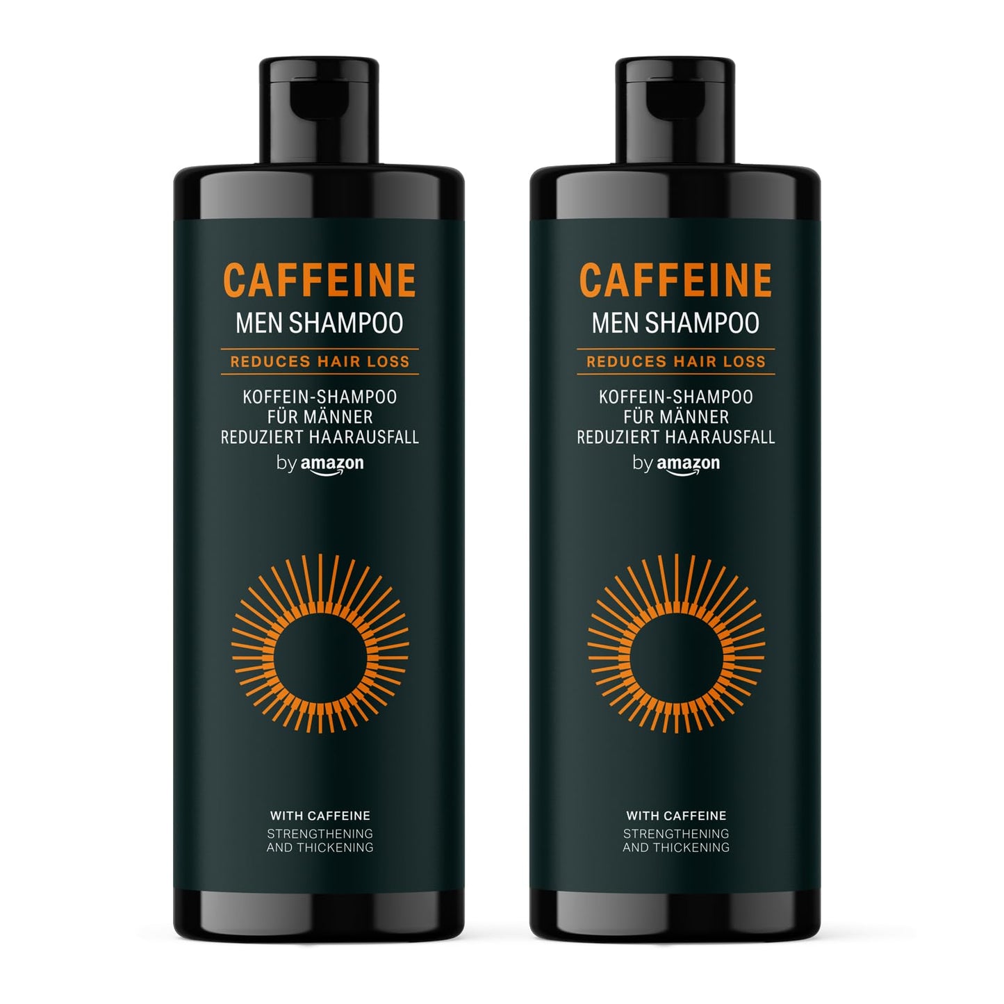 by Amazon Men’s Caffeine Shampoo, 2 x 400 ml
