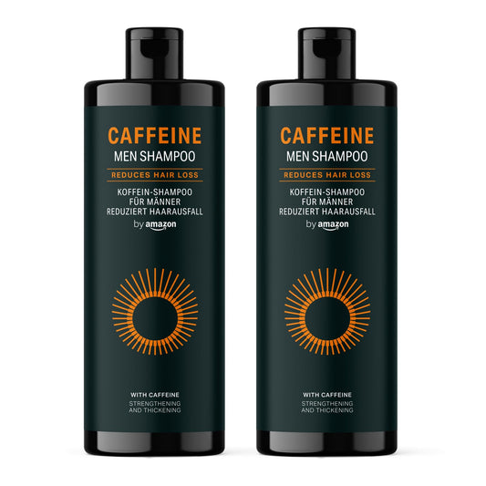 by Amazon Men’s Caffeine Shampoo, 2 x 400 ml