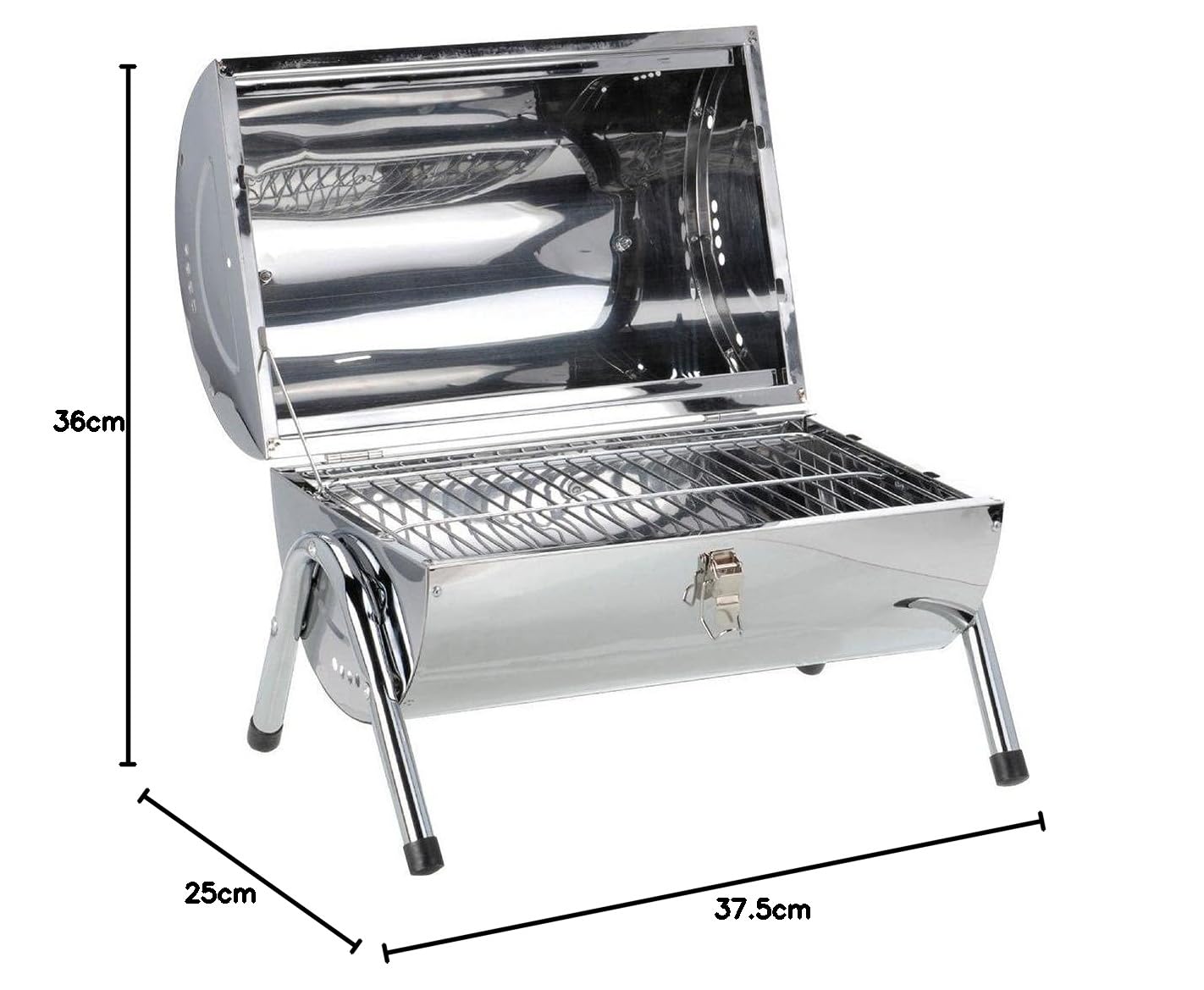 - Hi-Gear Stainless Steel Double Sided BBQ  Compact Portable Camping Barbecue -