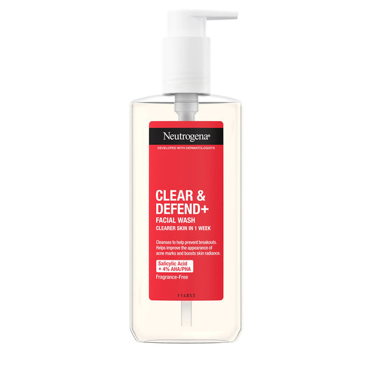 - Neutrogena Clear & Defend+ Face Wash -
