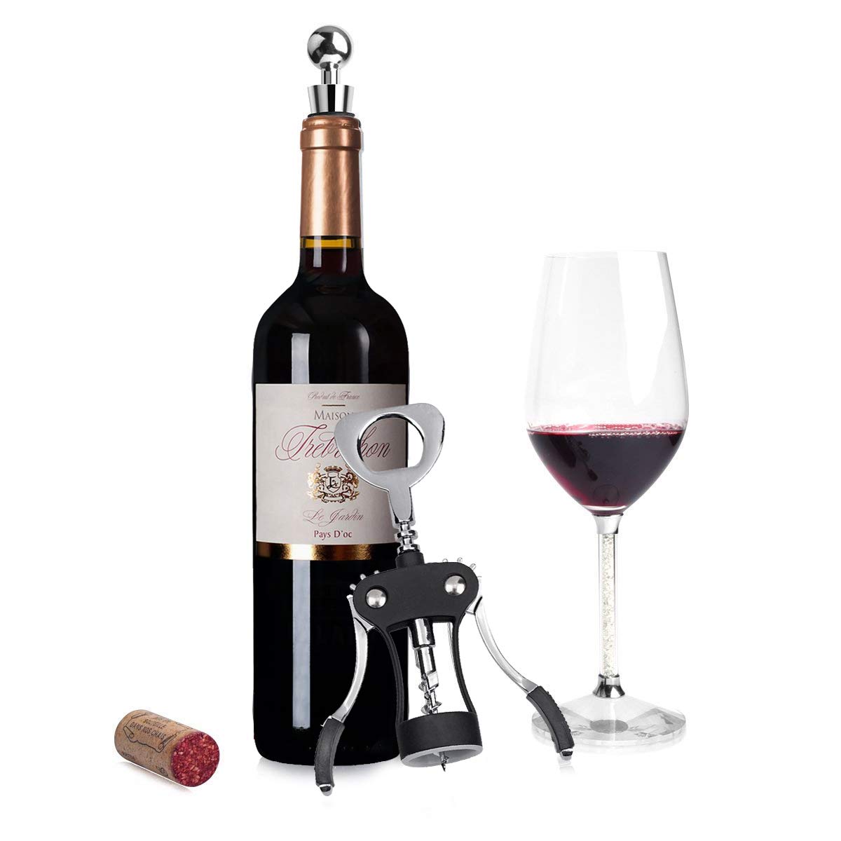 - Foho Wine Opener | Multifunctional Wing Corkscrew | Wine Bottle Opener -