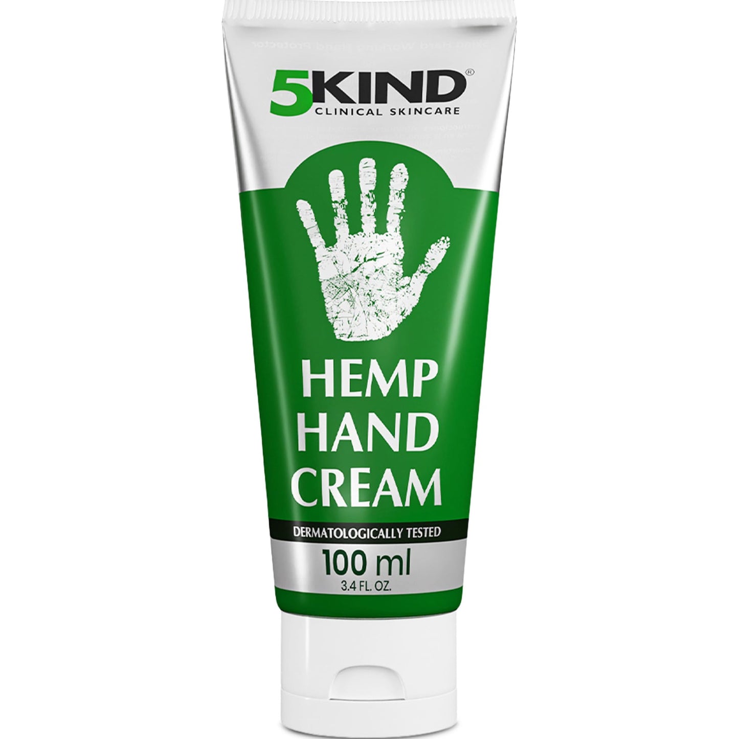 5kind Hemp Cream for Hands 100ml - Intensive Hemp Hand Cream - High Strength Working Hands Cream - Professional Women & Mens Hand Cream for Dry Hands - Natural Hand Cream