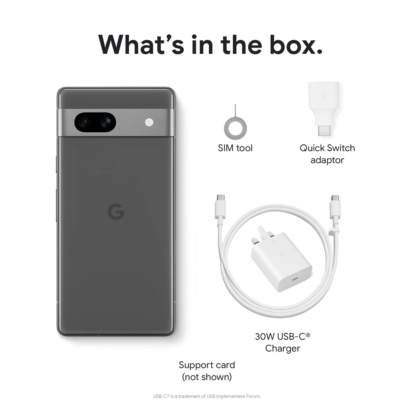 - Google Pixel 7a and Pixel 30W Charger Bundle –