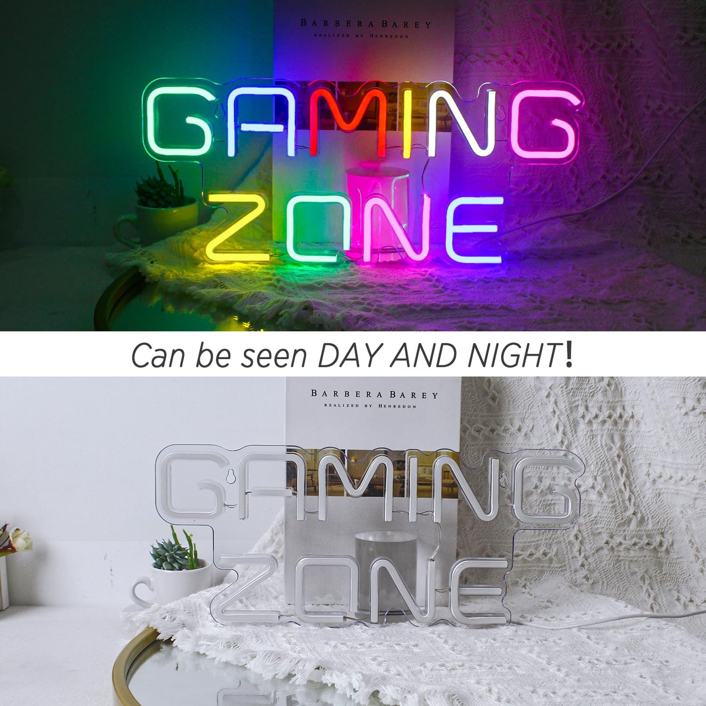 - ineonlife Gaming Zone | Neon Sign | Colorful LED Gaming Neon Light -