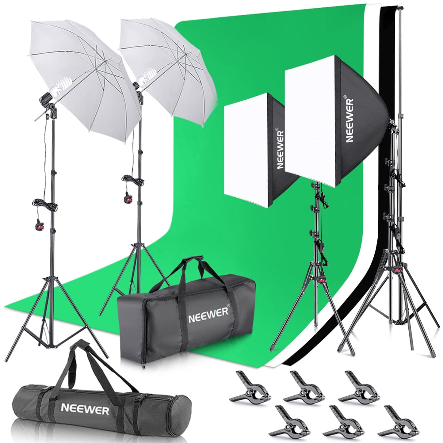 - NEEWER Photography Lighting kit with Backdrops -