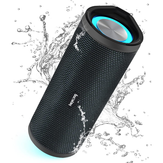 - HEYSONG Portable Bluetooth Speaker | Waterproof Outdoor Speakers | With LED Light -