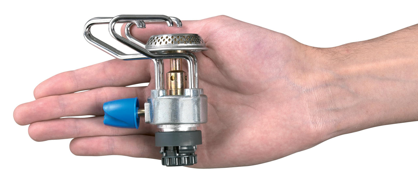 Campingaz Bleuet Micro Plus Camping Stove, lightweight 1-burner Gas Stove, high power 1250 watts, for camping, festivals, hiking, runs off CV 470 gas gartridges, Blue