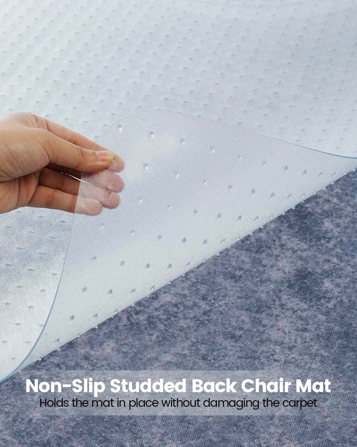 - KALAHOL PVC Office Chair Mat For Carpet Floor | 90x120 cm -