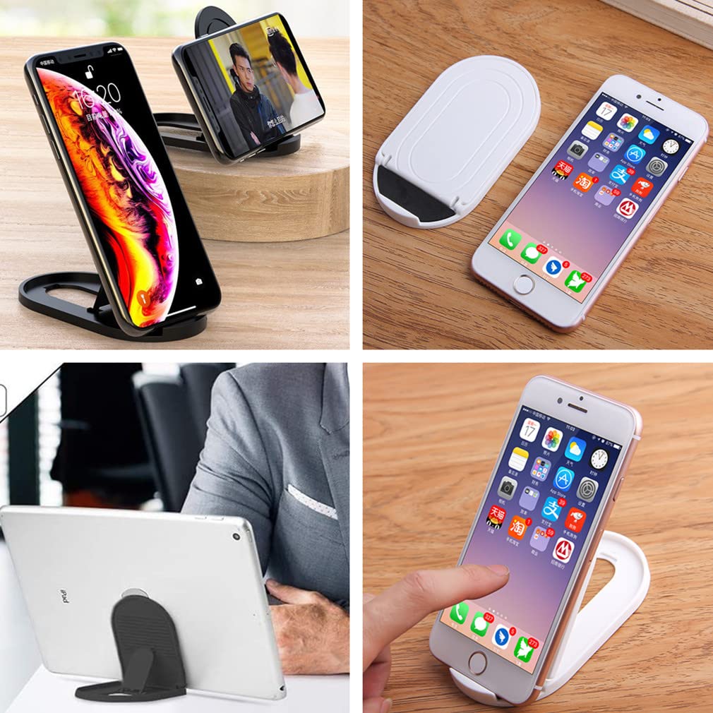 - Morices 4 Pcs Foldable Cell Phone Stand | Oval Shaped Multi-Angle -