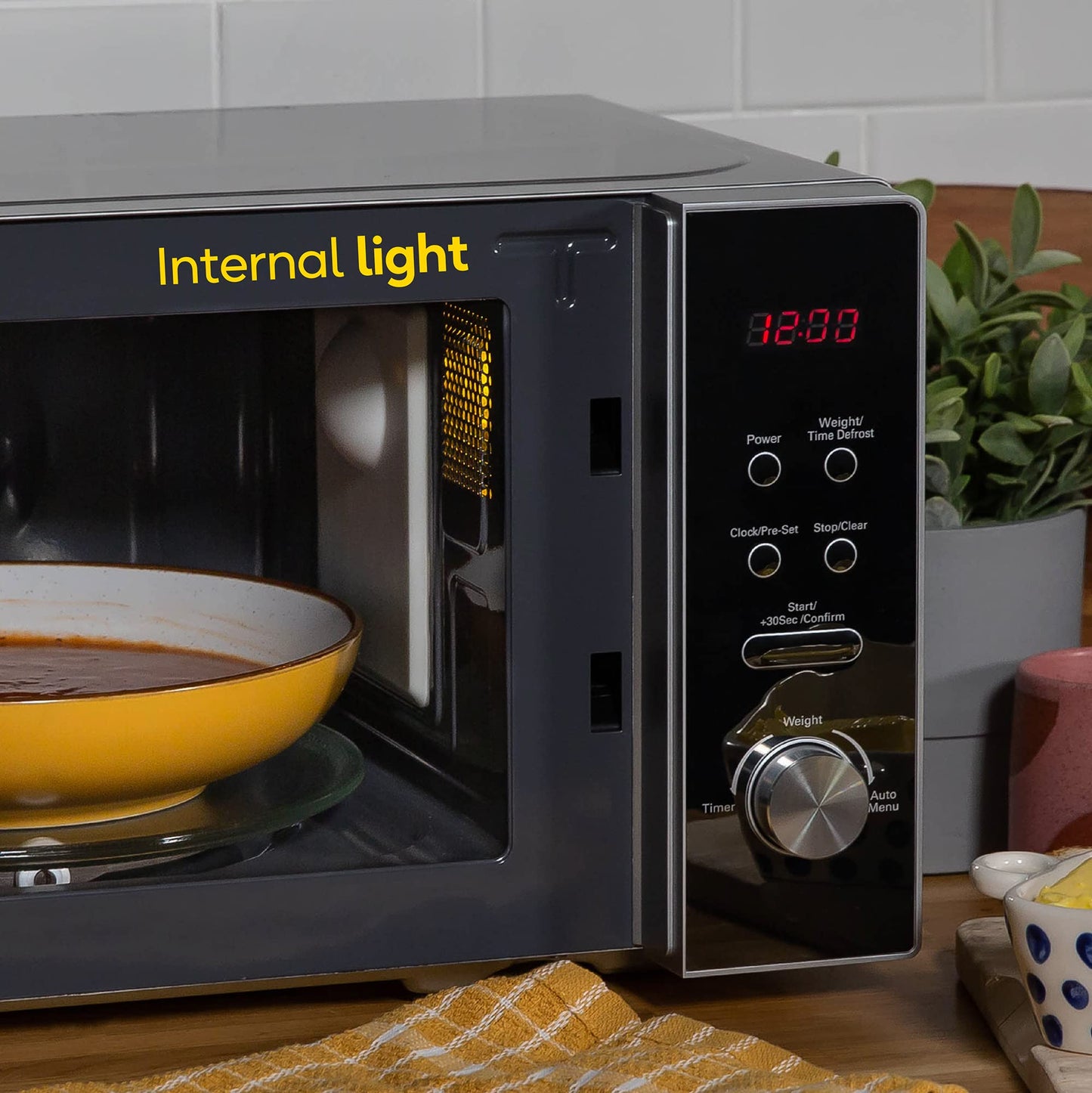 - Russell Hobbs | Freestanding Compact Microwave | 800 W | Silver -