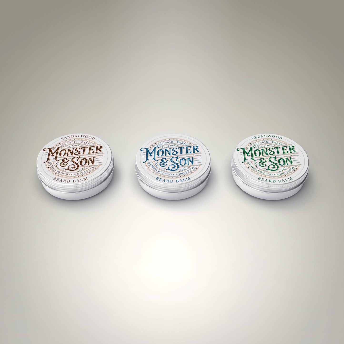 - Monster&Son Organic Beard Balm | Variety Pack x3 -