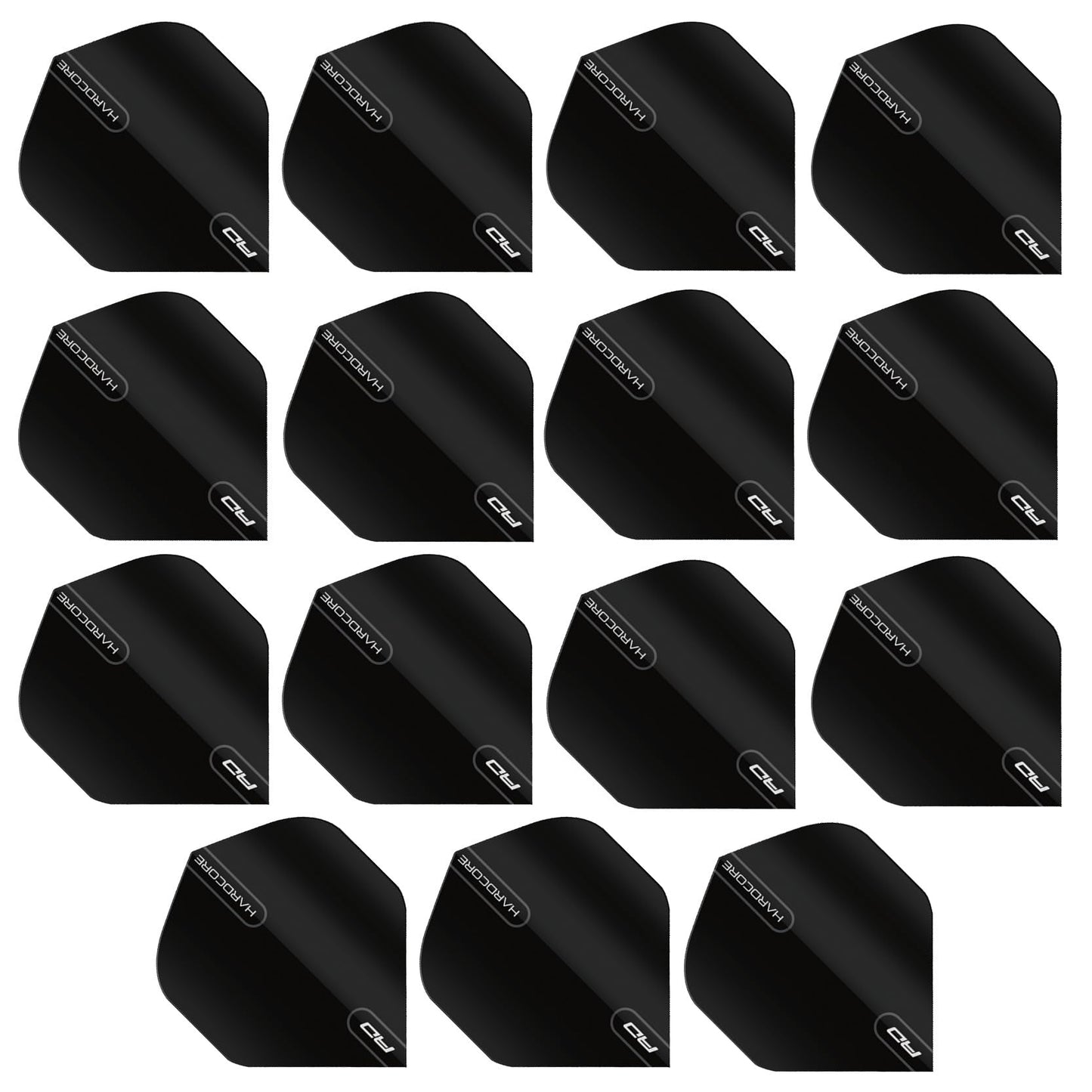 - RED DRAGON Hardcore XT Black Extra Thick Standard Dart Flights | 5 sets Per Pack -