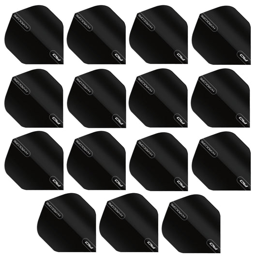 - RED DRAGON Hardcore XT Black Extra Thick Standard Dart Flights | 5 sets Per Pack -