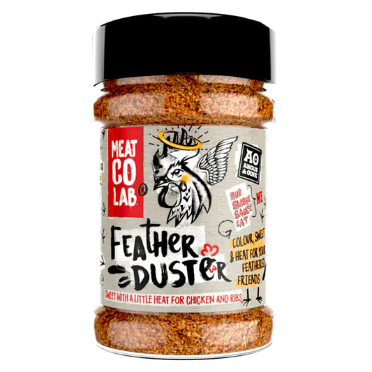 Angus & Oink | Feather Duster Chicken BBQ Rub | Orange, Paprika, Chipotle and Lemon Pepper Seasoning, Perfect For Chicken | Gluten-Free, Vegan Friendly | 200g
