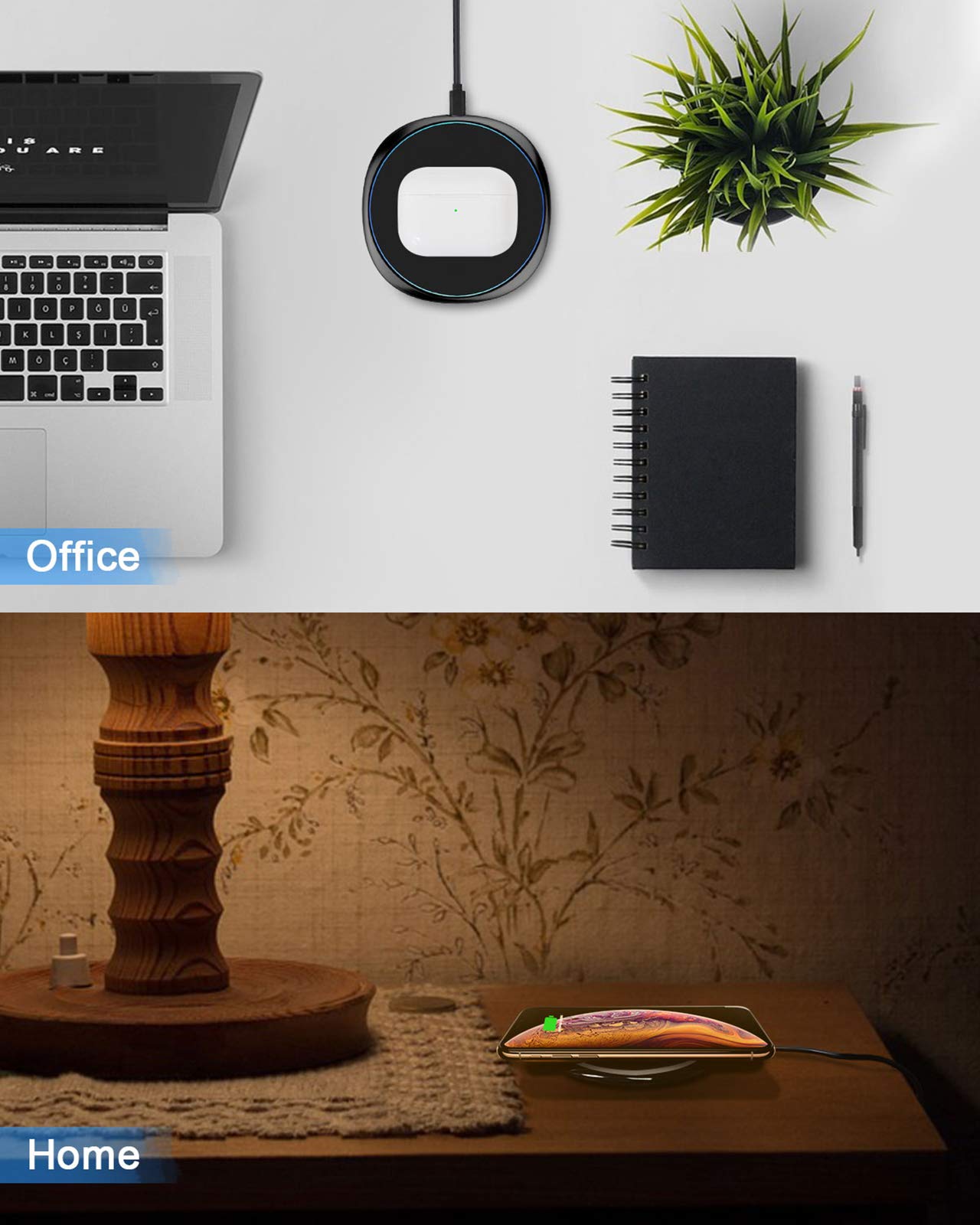 - NANAMI Wireless Charger for iPhone and Samsung -